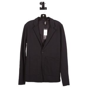 NWT Thom Krom Mens Black Long Sleeves One-Button Single Breast Blazer Size Small